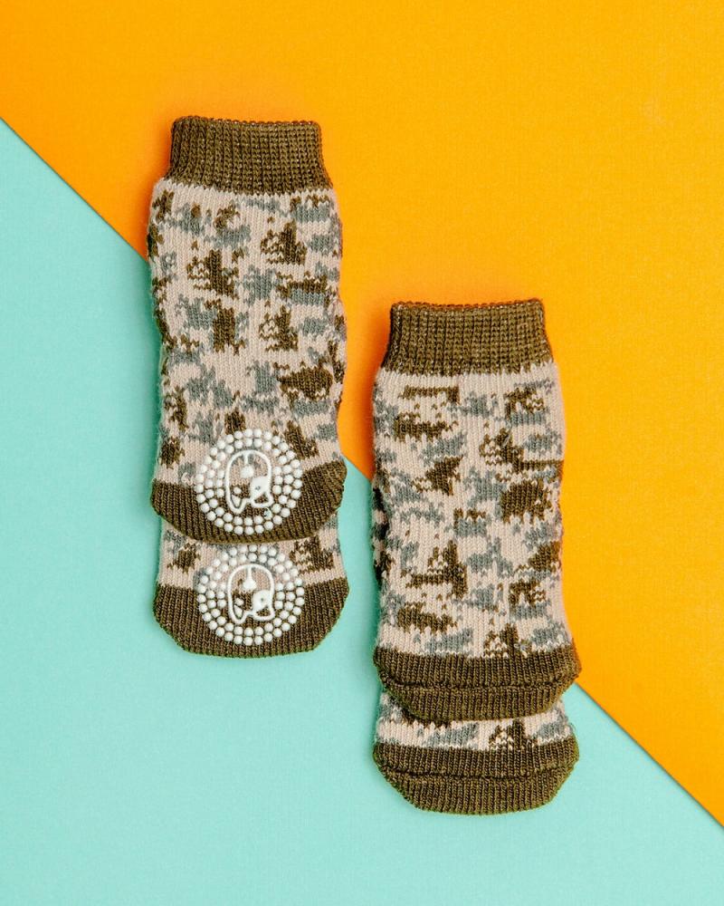 Accessories |   Non-Skid Dog Socks In Camo Accessories Accessories