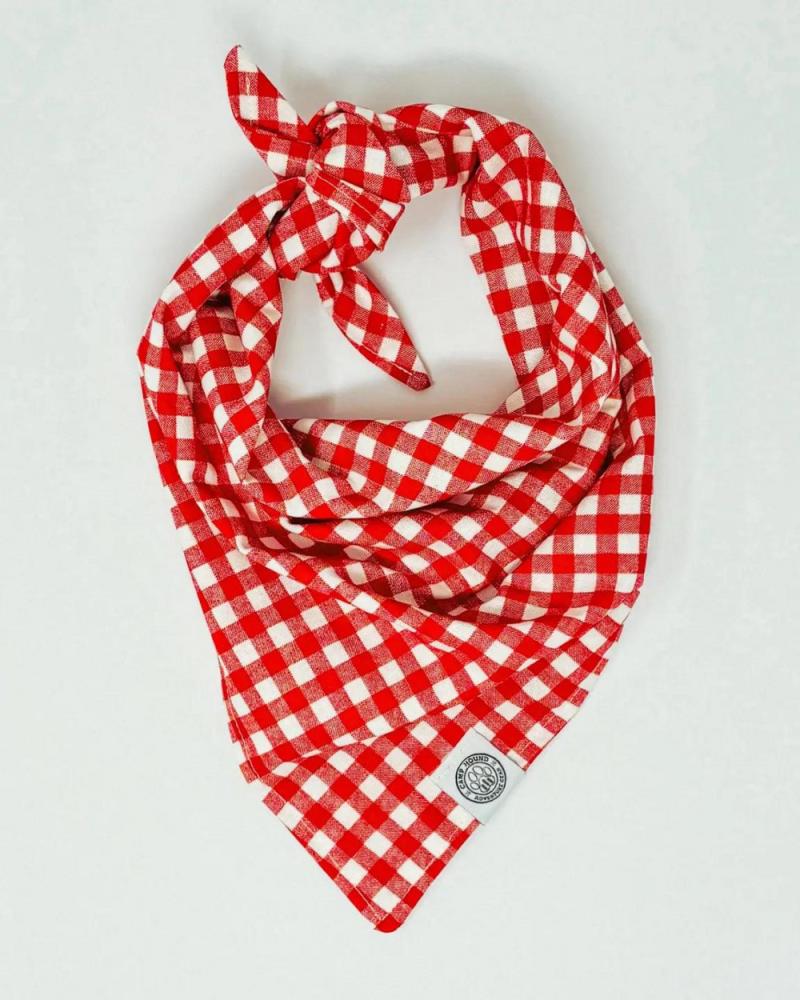 Accessories |   Red Gingham Picnic Dog Bandana (Made In The Usa) Accessories Accessories