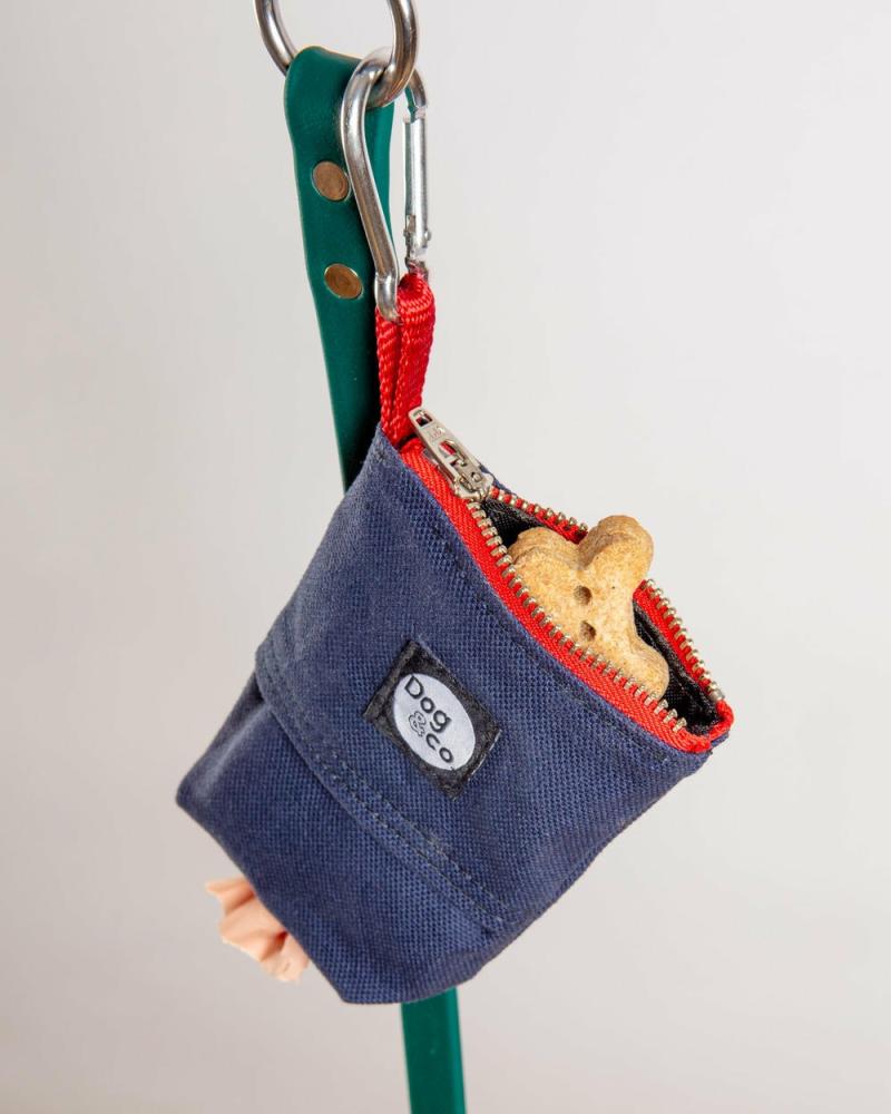 Add-Ons |   Good Girl Bag Treat + Poop Bag Holder In Navy Canvas (Made In Nyc) Add-Ons Add-Ons