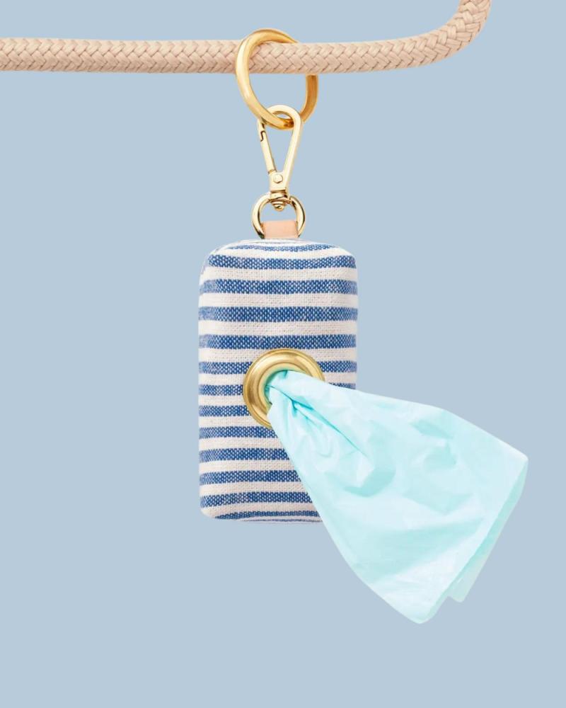 Add-Ons |   Lake Blue Stripe Poop Bag Dispenser (Made In The Usa) Add-Ons Add-Ons