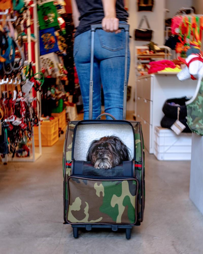 Bags + Carriers |   Rio Pet Bag On Wheels In Camo Bags + Carriers Bags + Carriers