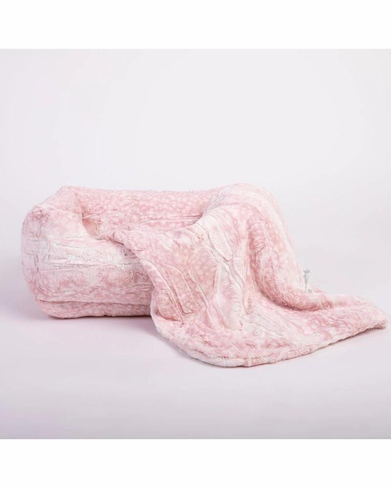 Beds |   Cashmere Collection Faux-Fur Dog Bed In Pink Fawn (Custom/Direct-Ship) (Made In The Usa) Beds Beds