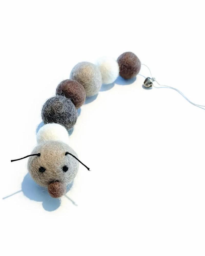 Cat |   Brownie The Caterpillar Natural Wool Cat Toy Cat Cat