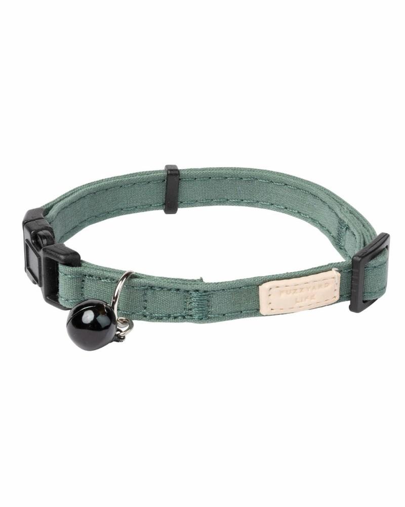 Cat |   Soft Cat Collar In Myrtle Green Cat Cat