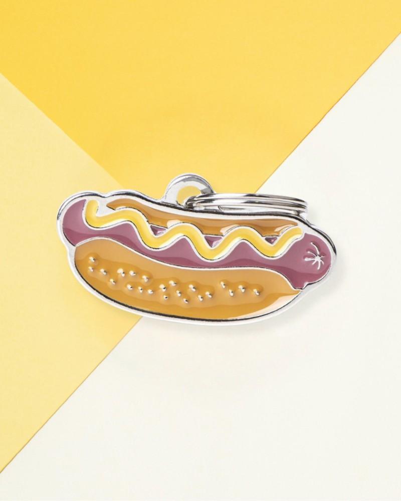 Charms + Tags |   Hot Dog Custom Pet Id Tag Charms + Tags Charms + Tags