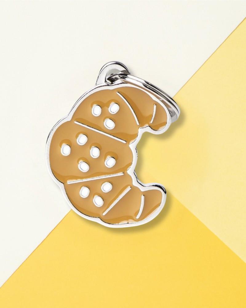 Charms + Tags |   J’Adore Croissants Custom Pet Id Tag Charms + Tags Charms + Tags