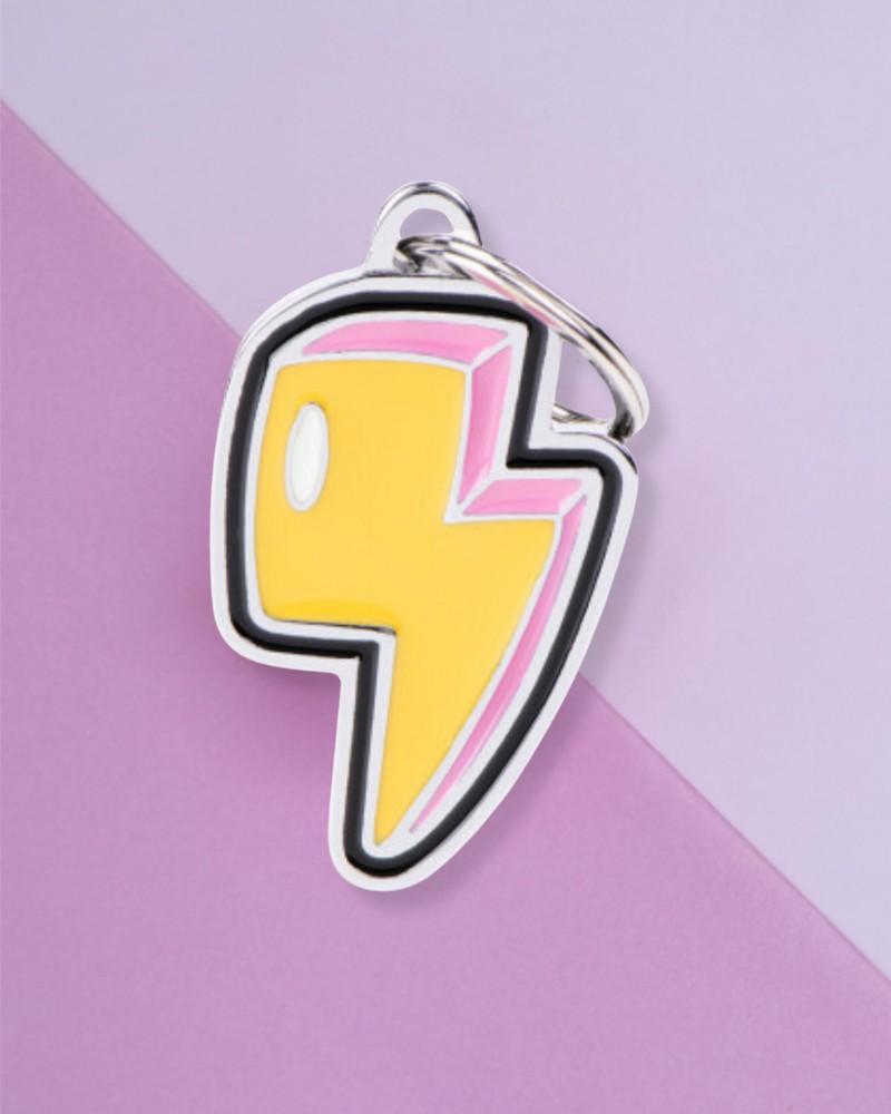 Charms + Tags |   Lightning Bolt Custom Pet Id Tag Charms + Tags Charms + Tags