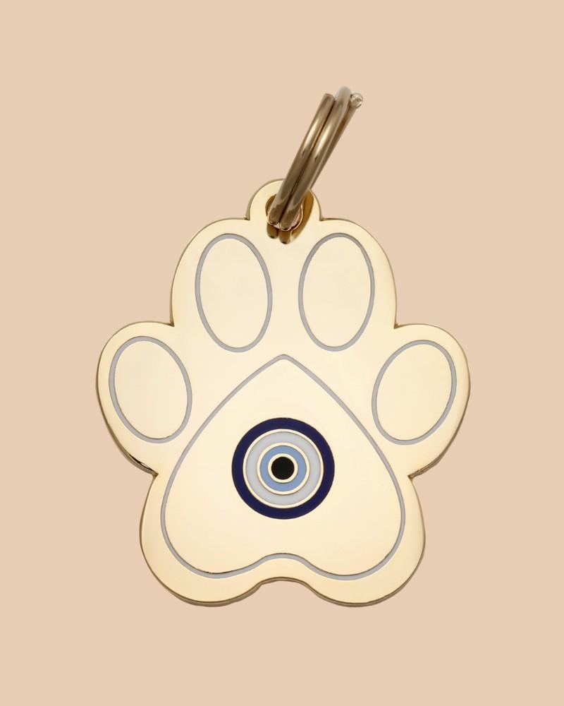 Charms + Tags |   Paw Evil Eye Id Tag (Custom) Charms + Tags Charms + Tags