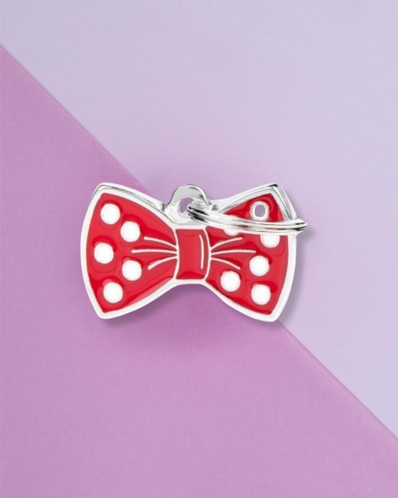 Charms + Tags |   Red Bow Tie Custom Pet Id Tag Charms + Tags Charms + Tags