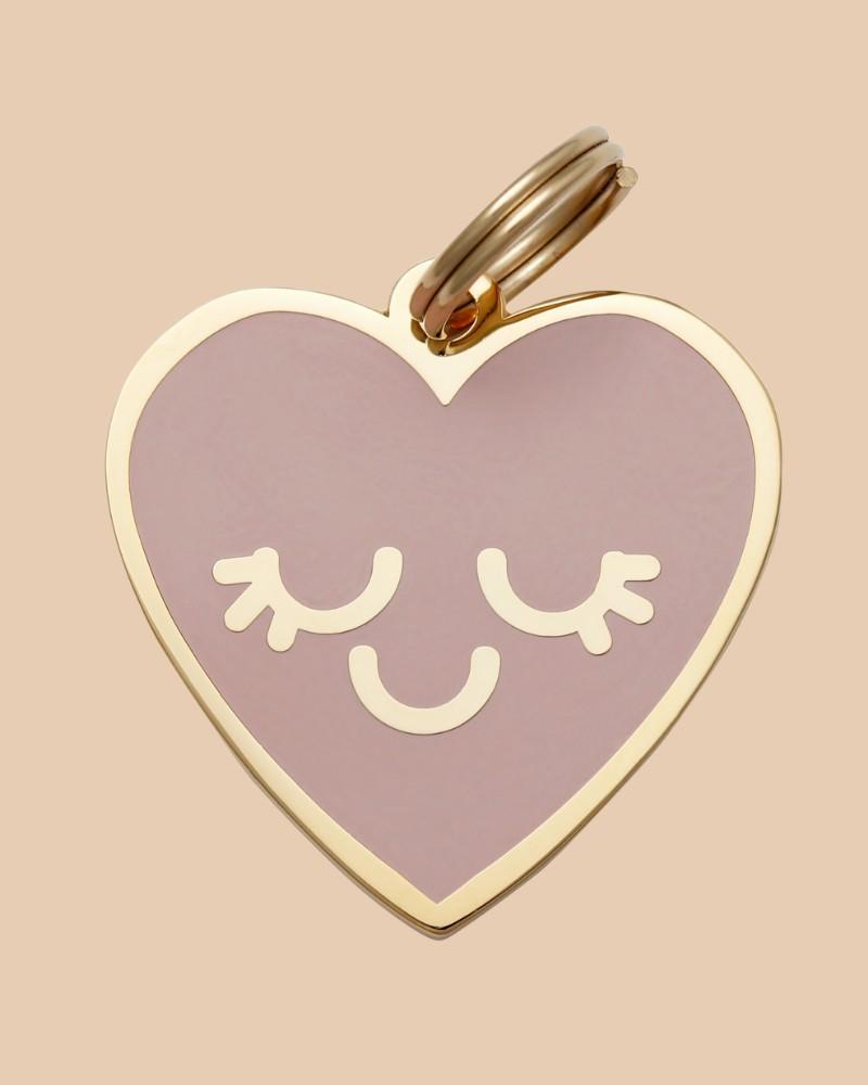 Charms + Tags |   Smiling Heart Id Tag (Custom) Charms + Tags Charms + Tags