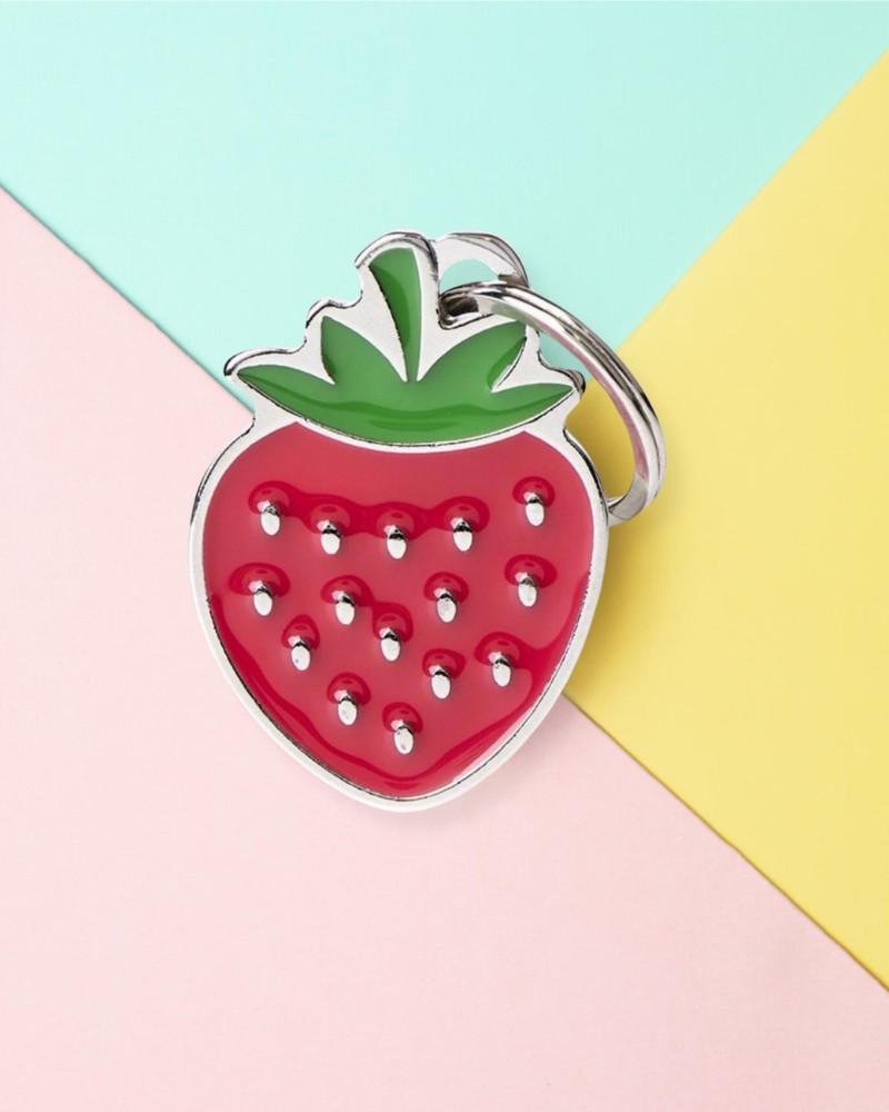 Charms + Tags |   Sweet As A Strawberry Custom Pet Id Tag Charms + Tags Charms + Tags