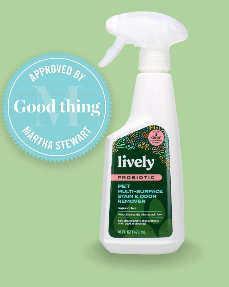 Clean |   Lively Pet Probiotic Multi-Surface Stain & Odor Remover Clean Clean