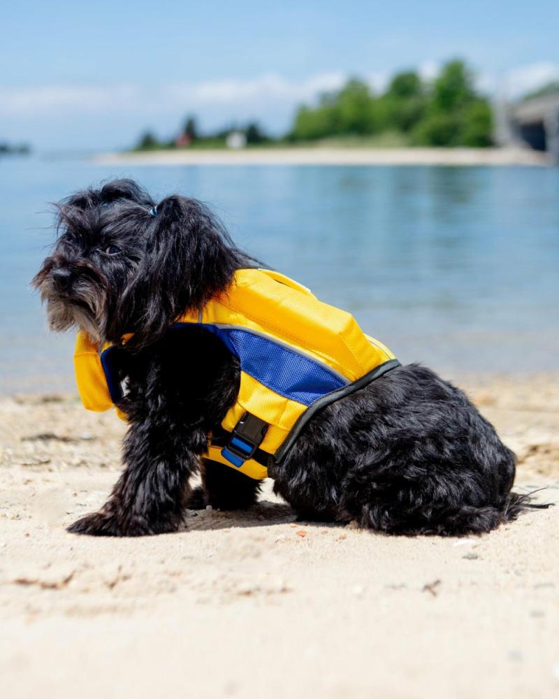 Coats, Jackets + Outwear |   Monterey Bay Dog Life Jacket In Nautical Yellow Coats, Jackets + Outwear Coats, Jackets + Outwear