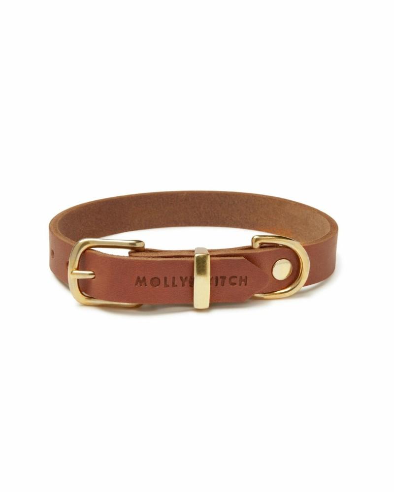 Collars |   Butter Leather Dog Collar In Sahara Cognac (Made In Austria) Collars Collars