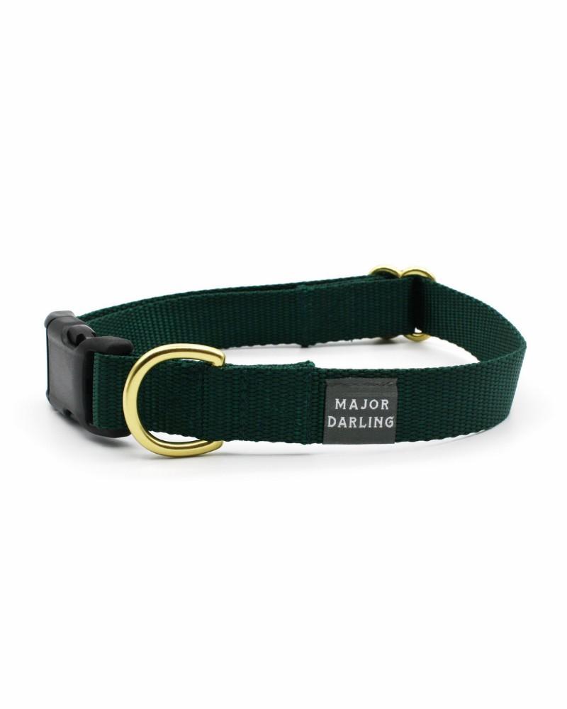 Collars |   Side-Release Buckle Dog Collar In Evergreen (Made In The Usa) Collars Collars