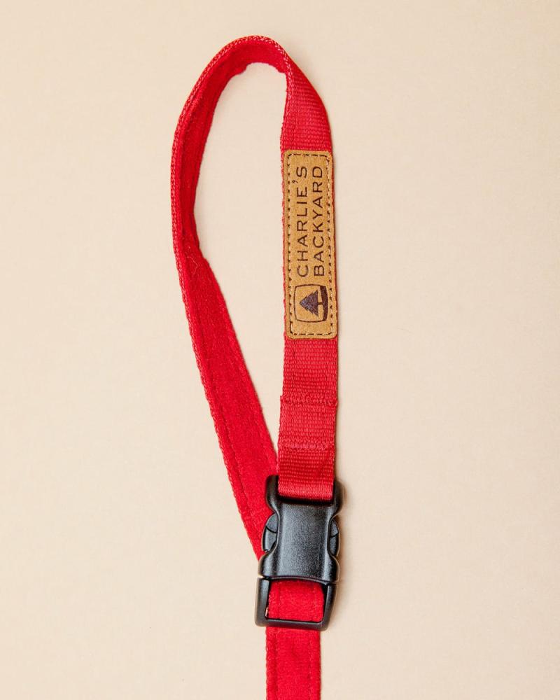 Leads |   Adjustable Easy Dog Leash In Red Leads Leads