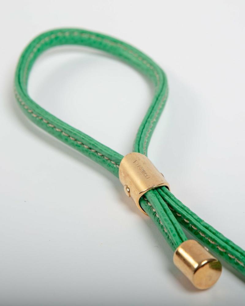 Leads |   Italian Leather Dog Leash In Green Leads Leads