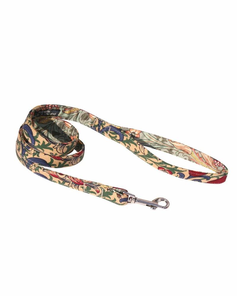 Leads |   William Morris Golden Lily Print Dog Lead Leads Leads