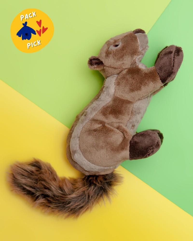 Plush + Squeaky Toys |   Peanut The Squirrel Squeaky Dog Plush Toy Play Plush + Squeaky Toys