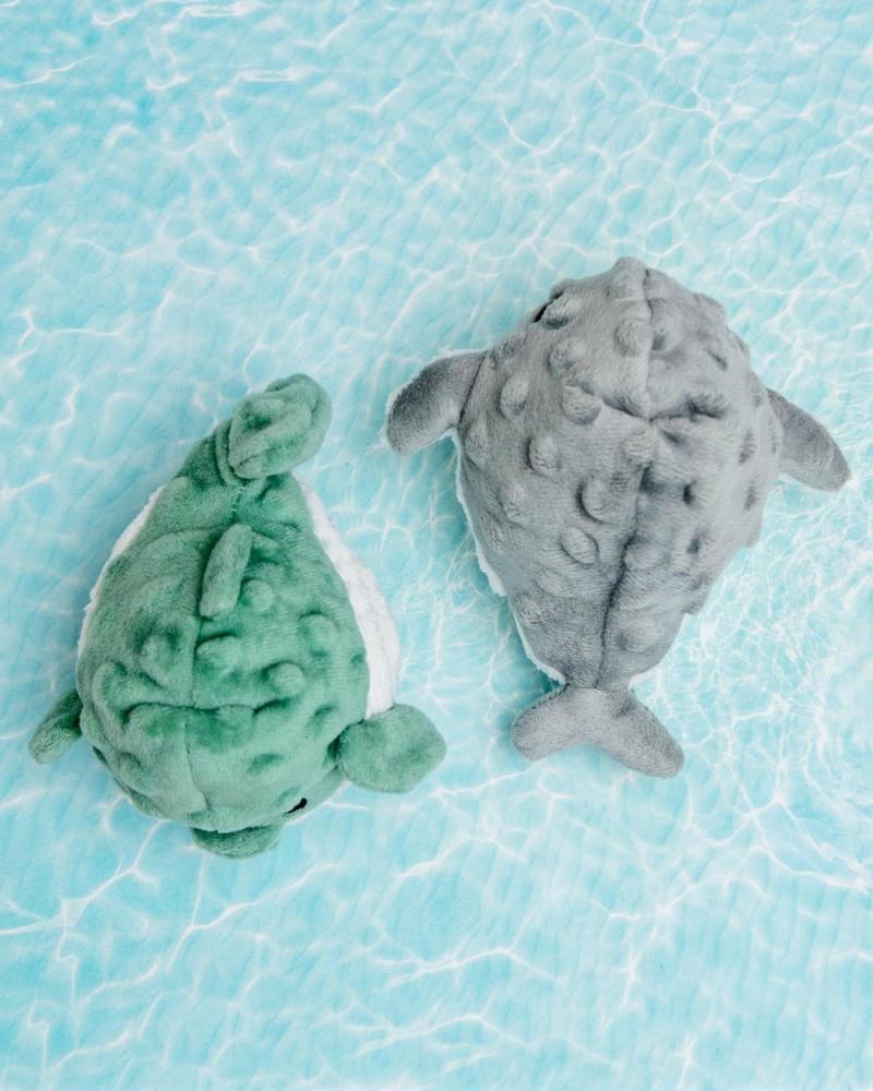 Plush + Squeaky Toys |   Puffer & Whale Squeaker Ball Dog Toy Set Play Plush + Squeaky Toys