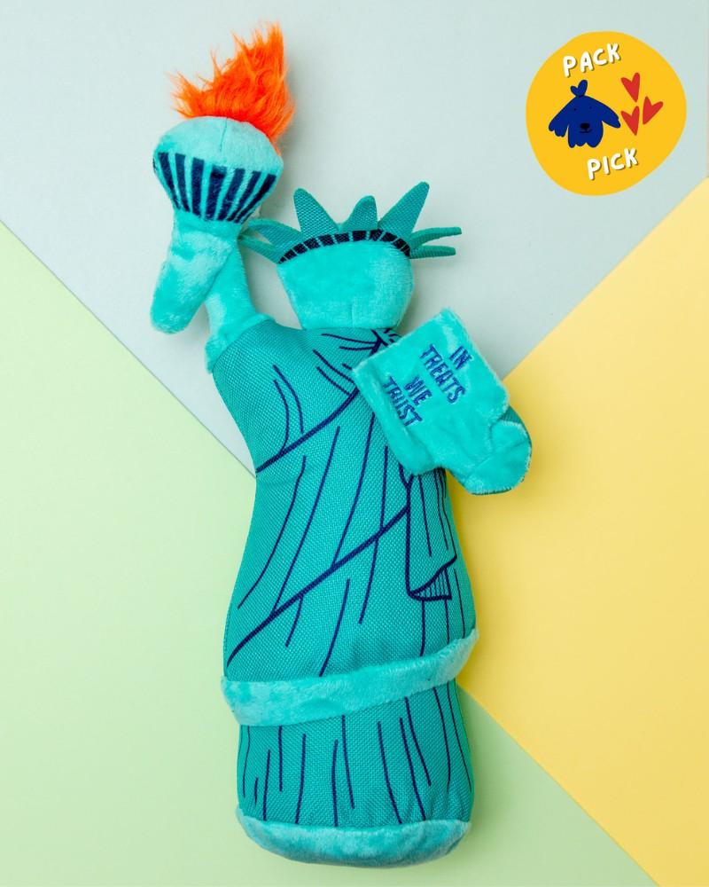 Plush + Squeaky Toys |   Statue Of Liberty Squeaky Plush Dog Toy Play Plush + Squeaky Toys