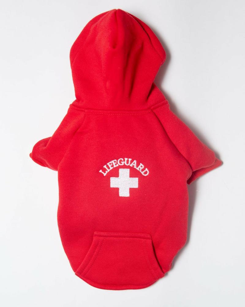 T-Shirts, Sweaters, Fleeces |   Lifeguard Dog Hoodie In Red T-Shirts, Sweaters, Fleeces T-Shirts, Sweaters, Fleeces