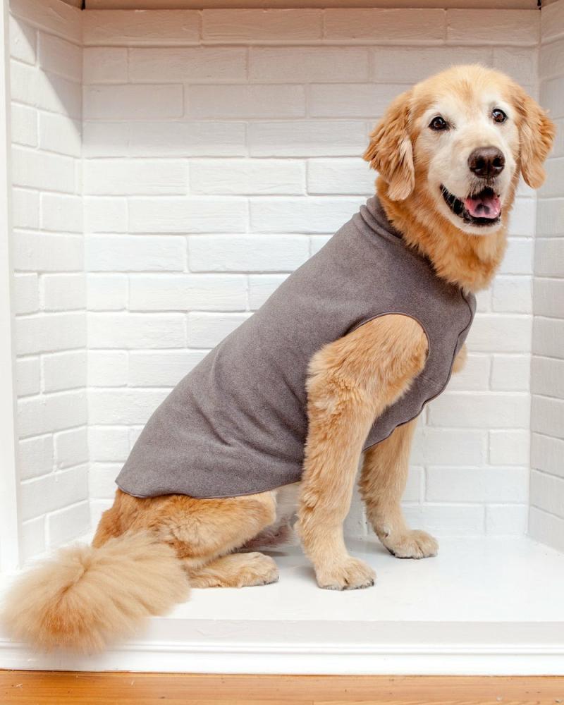 T-Shirts, Sweaters, Fleeces |   Pullover Stretch Dog Fleece In Charcoal Grey T-Shirts, Sweaters, Fleeces T-Shirts, Sweaters, Fleeces