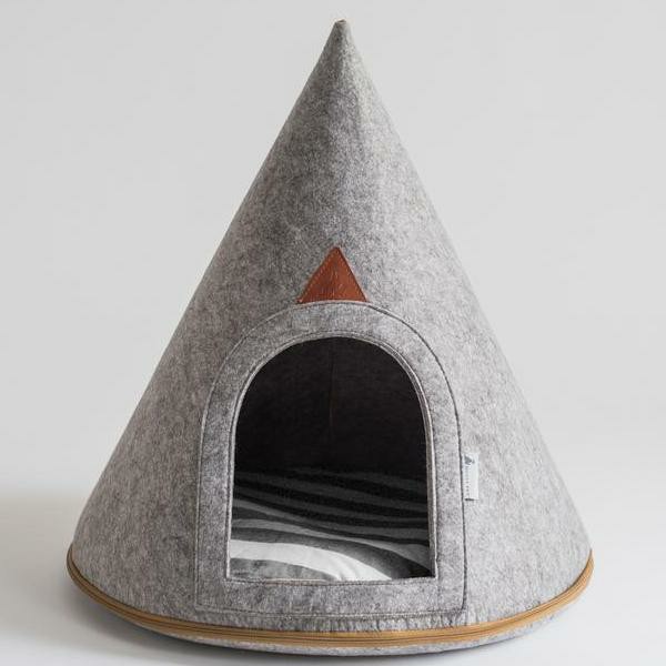 Tents, Mats & Blankets |   Bella Soft Grey Dog Cave (Small) Home Tents, Mats & Blankets