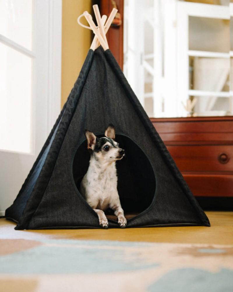 Tents, Mats & Blankets |   Denim Pet Teepee (Direct-Ship) Home Tents, Mats & Blankets