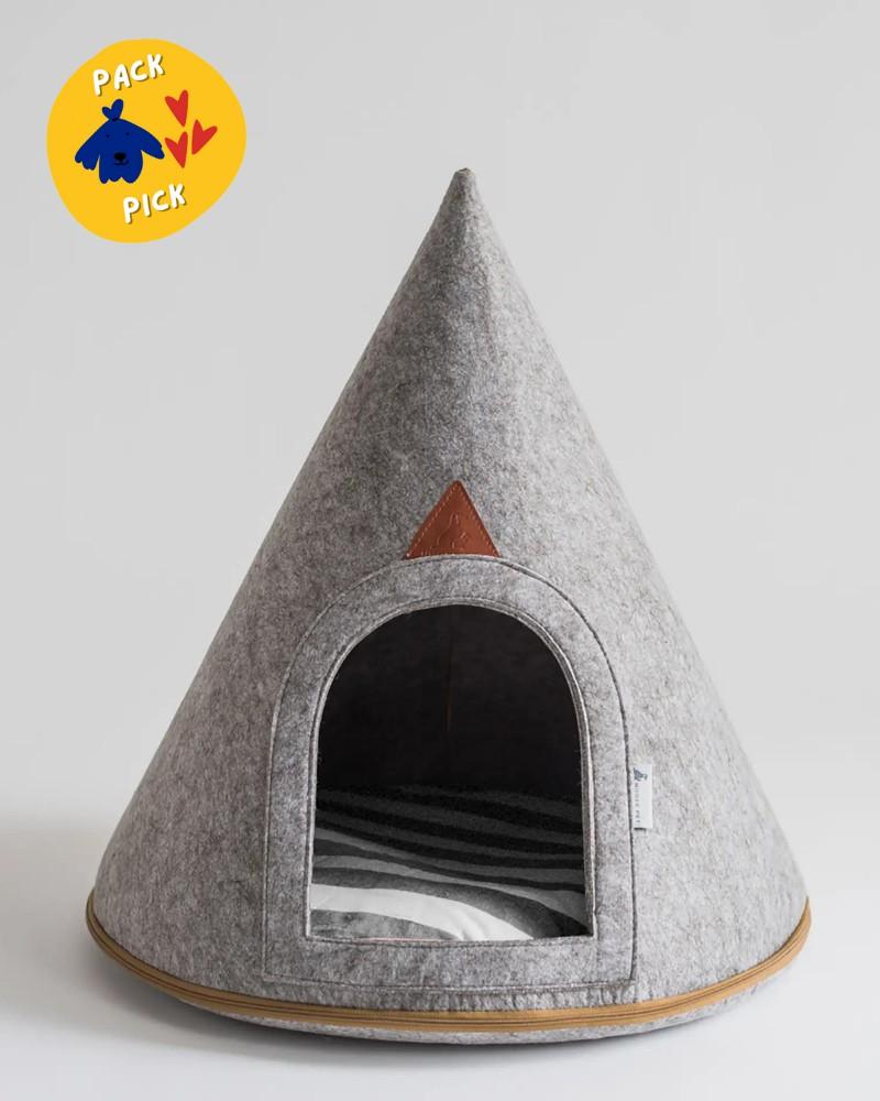 Tents, Mats & Blankets |   Lucy Soft Grey Dog Cave (Medium) Home Tents, Mats & Blankets