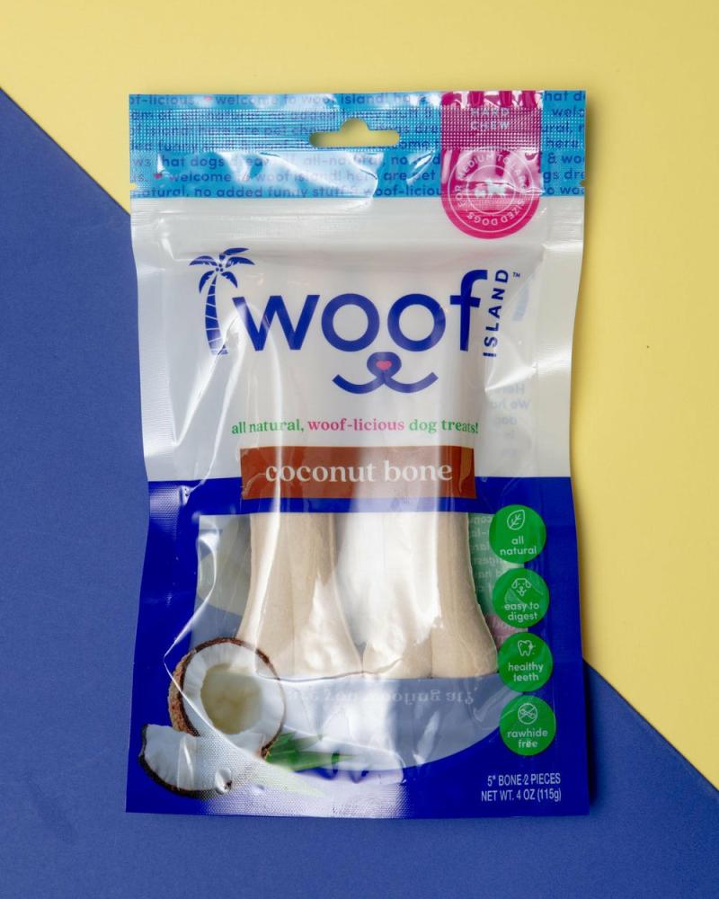 Treats + Snacks |   All Natural Coconut Dog Bone Treat (2-Pack) Eat Treats + Snacks