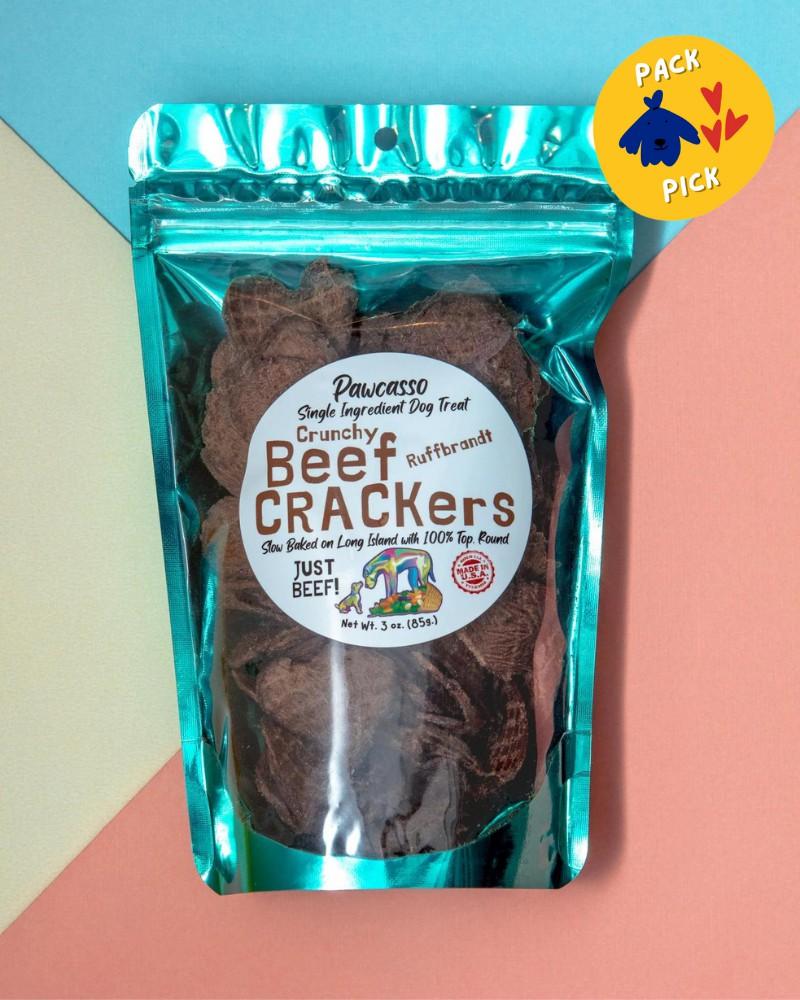 Treats + Snacks |   Crunchy Beef Crackers Dog Treats (Made In The Usa) Eat Treats + Snacks