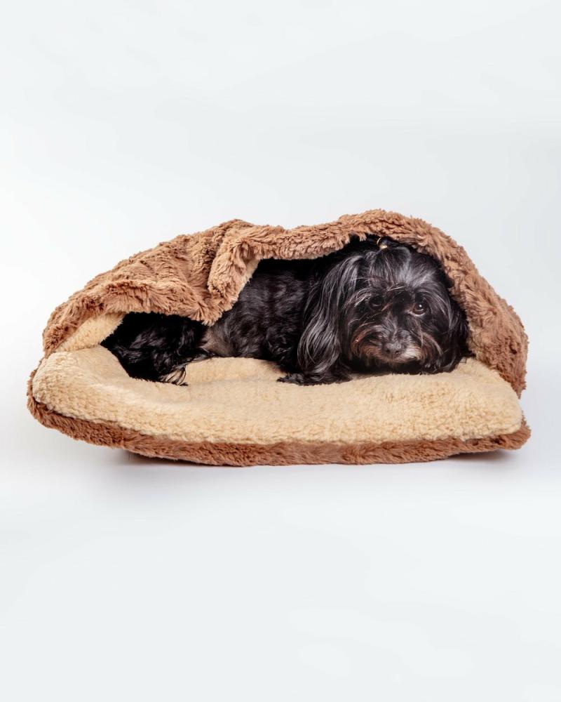 Beds |   Mushy Pocket Bed In Mocha Faux Fur & Sherpa (Final Sale) Beds Beds