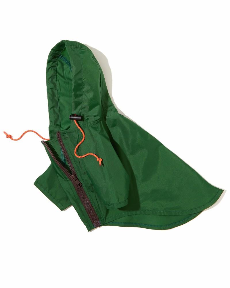 Coats, Jackets + Outwear |   Nylon Dog Rainbreaker In Green Coats, Jackets + Outwear Coats, Jackets + Outwear